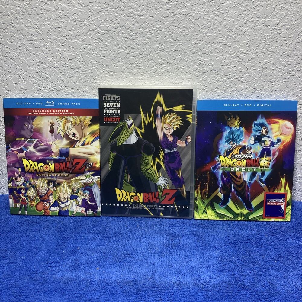 Dragon Ball Super the Movie Broly DVD Blu-ray Set Best Fights Battle Of Gods